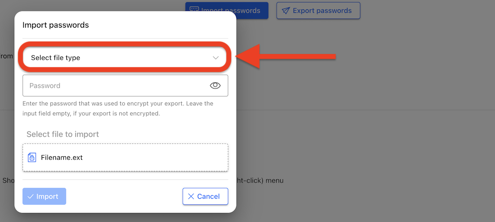 Passwörter in SecurePass importieren