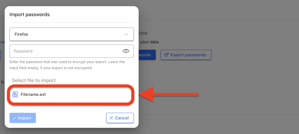 Passwörter in SecurePass importieren